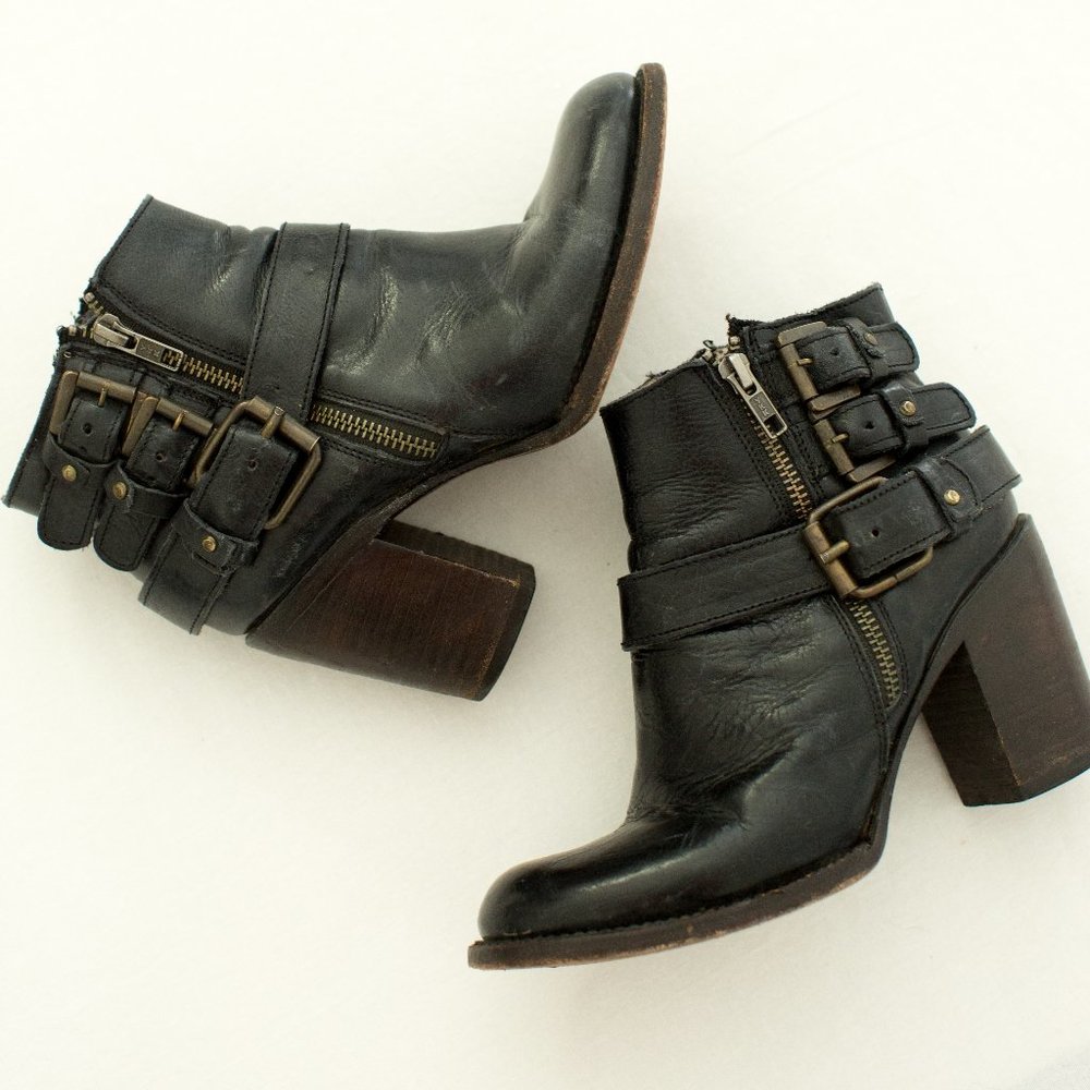 Freebird Black Buckle Boots